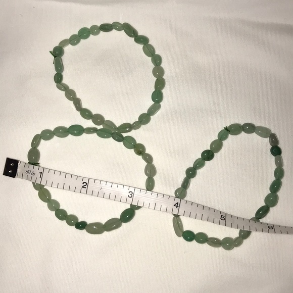 Green Aventurine freeform Nugget bracelet - Picture 2 of 4